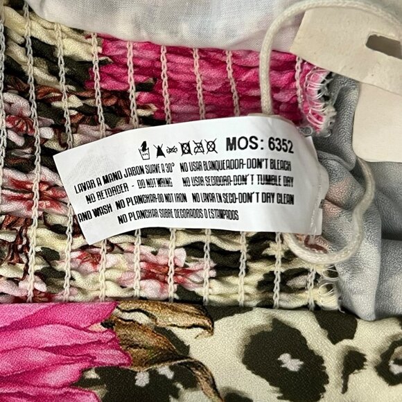 Revolve x‎ Agua Bendita Floral Animal Print Alani Fearless Dress XS Maximalist - Picture 5 of 8